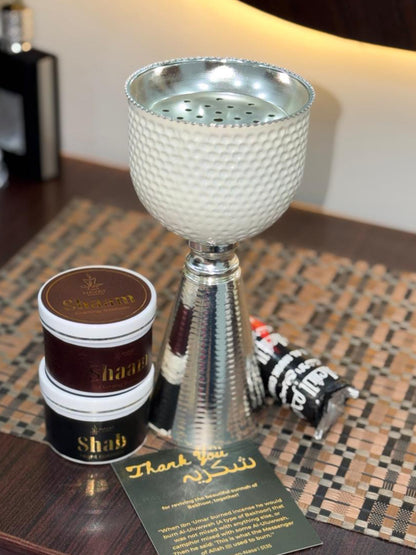 Royal Burner Set with 2 Premium Bakhoors + Coals