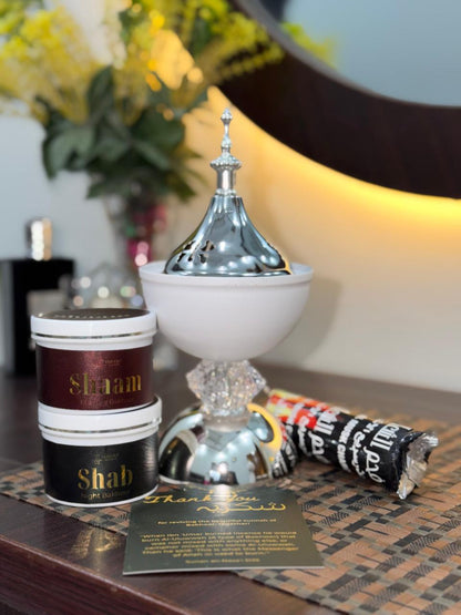 Sultan Burner Set with 2 Premium Bakhoors + Coals
