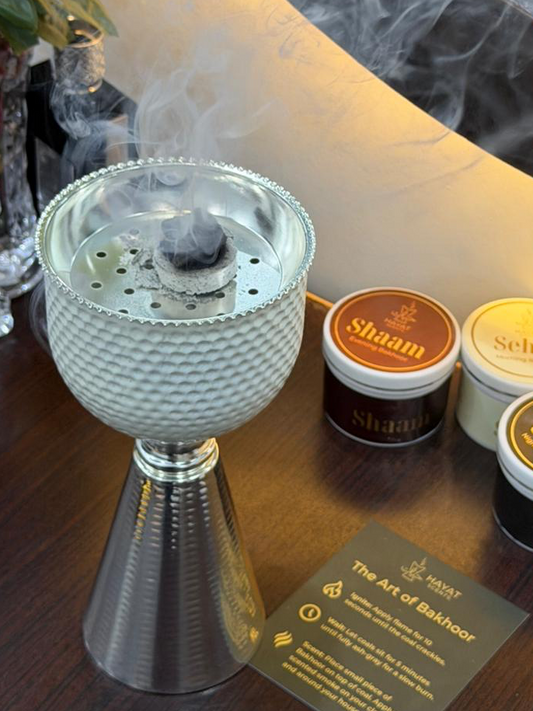 Royal Burner Set with 2 Premium Bakhoors + Coals