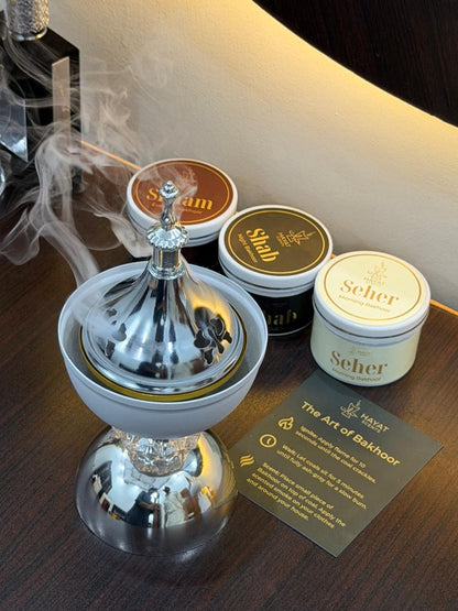Sultan Burner Set with 2 Premium Bakhoors + Coals