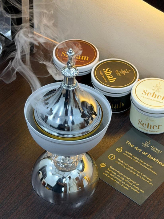 Sultan Burner Set with 2 Premium Bakhoors + Coals