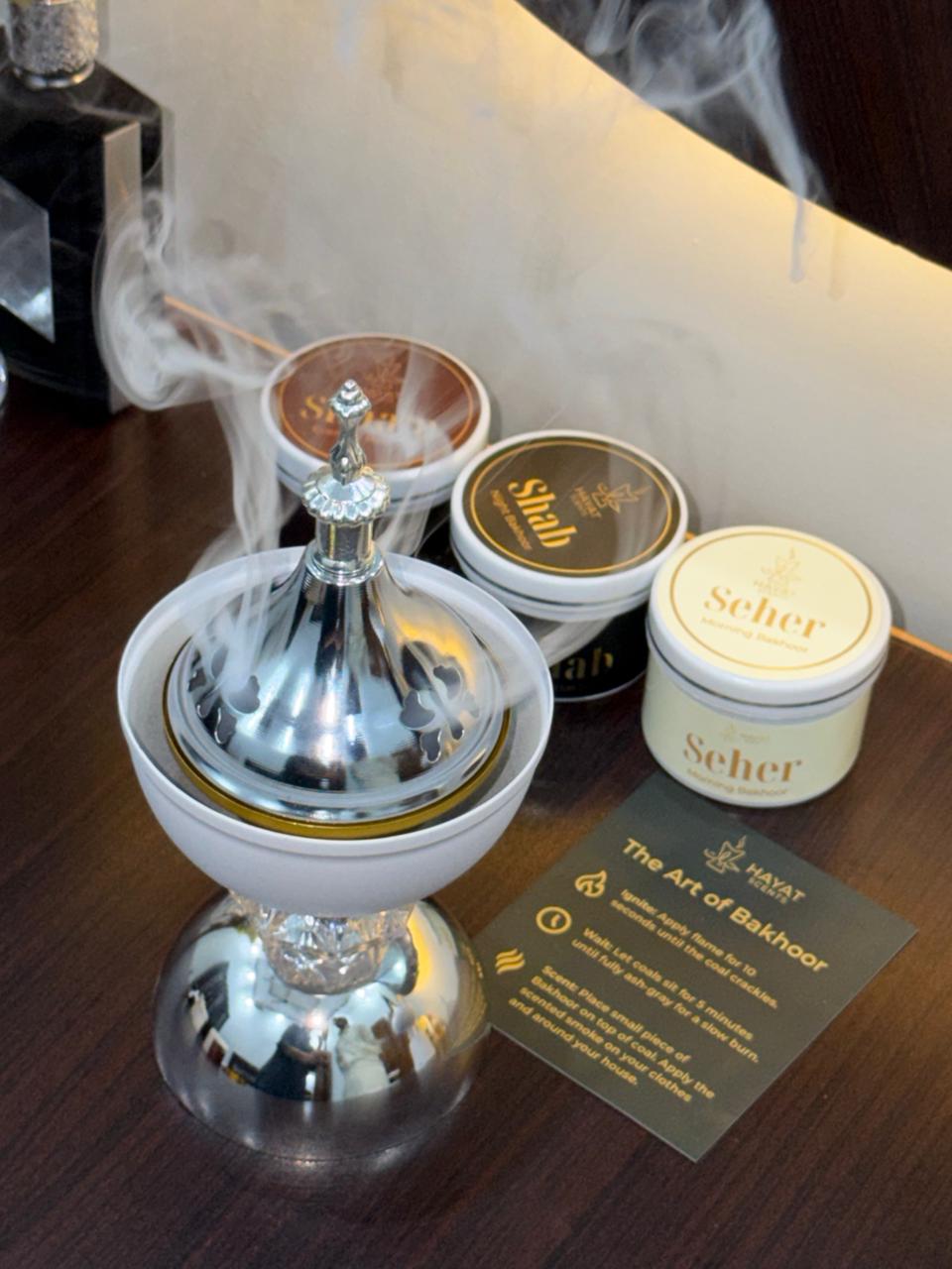 Sultan Burner Set with 2 Premium Bakhoors + Coals