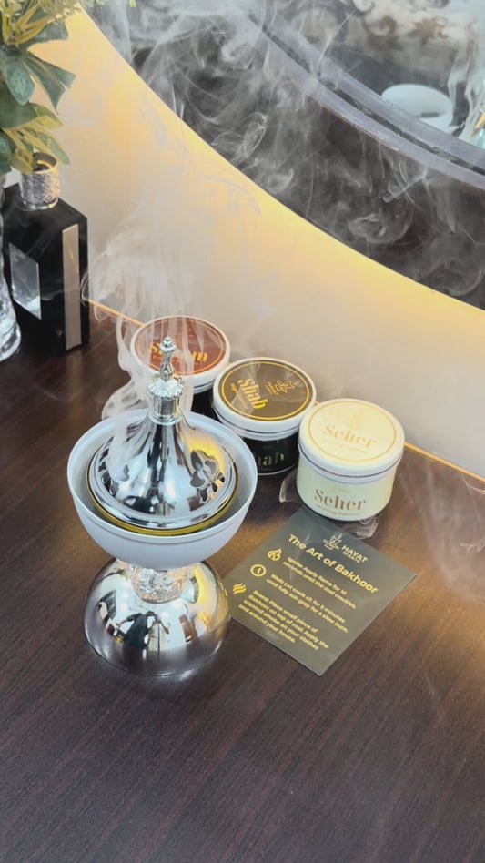Sultan Burner Set with 2 Premium Bakhoors + Coals